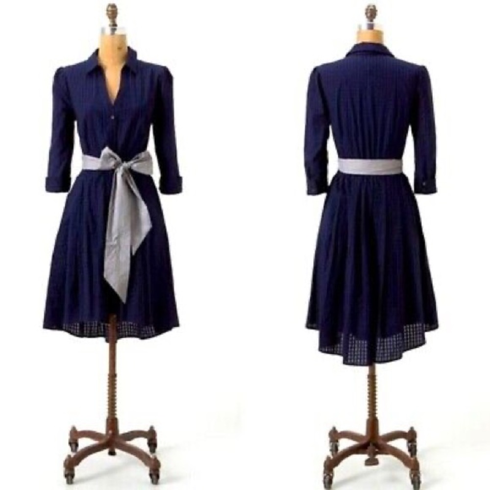 Moulinette Soeurs Anthro Dakota Shirt Dress, size 6